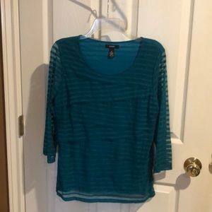 Alfani medium turquoise top